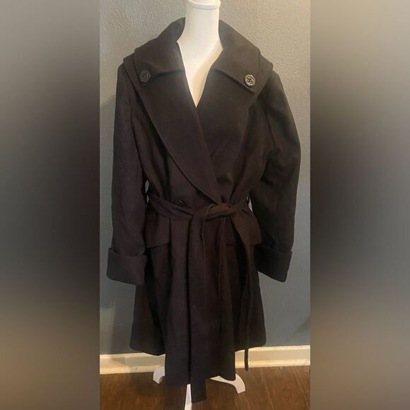 Original Hell Bunny Garment Black Peacoat Size 4XL - Picture 1 of 10